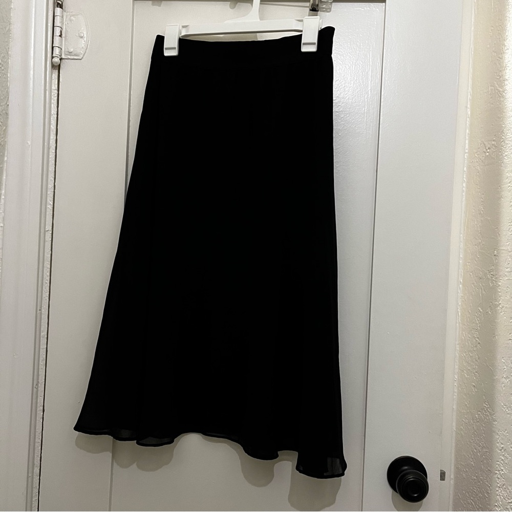 DKNY Black A-Line Women's Midi Skirt - Size M - Picture 2 of 11